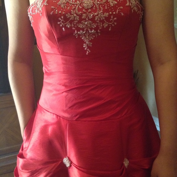Prom/Qinceñera / Red beautiful dress with pockets - Picture 6 of 8